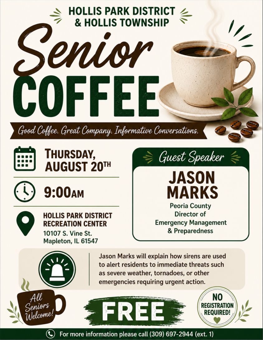 Senior Coffee flyer